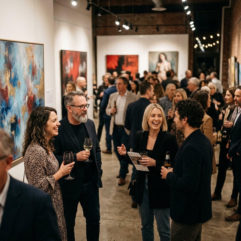 Gallery networking event
